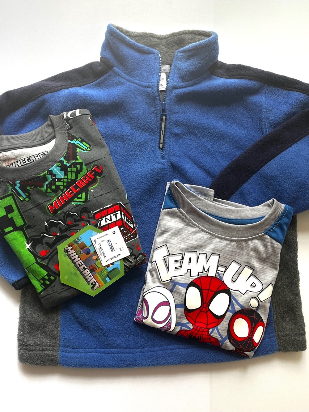LOT of 3/NWT Carter’s Fleece & Character Tops Size 4T